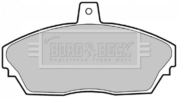 BORG & BECK Комплект тормозных колодок, дисковый тормоз BBP1629